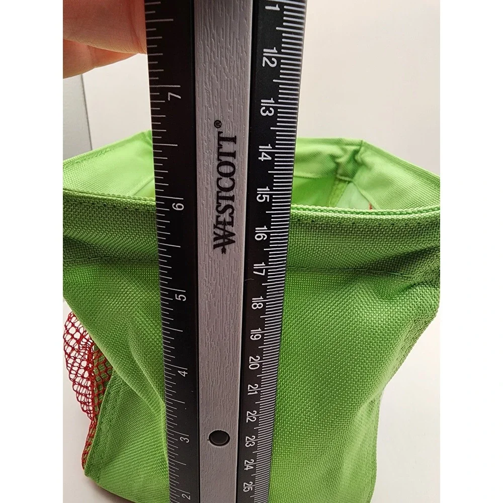 Thirty-One Snowman Littles Carry-All Caddy Kids Green Red OS Holiday